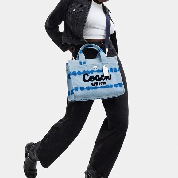 Coach Cargo 26 with Tie-Dye Leather Handbag - Picture 12 of 12